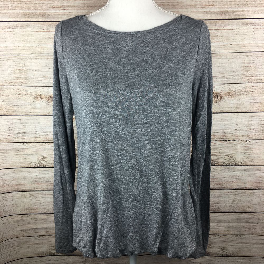 Athleta Long Sleeve Gray Top XS